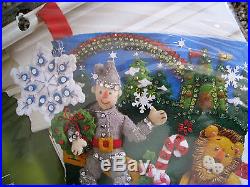 Bucilla Felt Applique Holiday Stocking Kit, CHRISTMAS IN OZ, Wizard, 86200,18, Rare