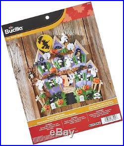 Bucilla Felt Applique Wall Hanging Kit 18 by 18-Inch 86560 Haunted House