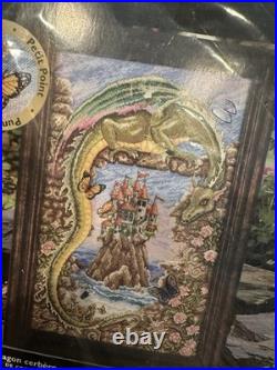 Bucilla Guardian Dragon Counted Cross Stitch kit OOP NIP