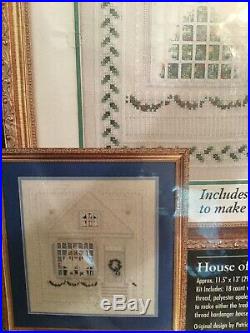 Bucilla HOUSE OF HARDANGER Cross Stitch Kit Pulled Thread Christmas Hard-to-Find