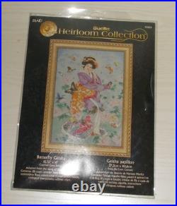 Bucilla Heirloom Butterfly Geisha Heirloom Collection 45459 10.75 IN x 16 IN