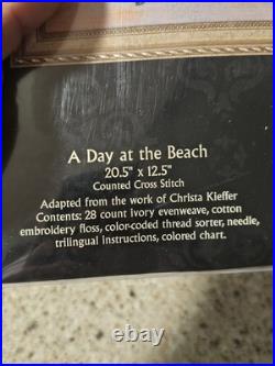 Bucilla Heirloom Collection A Day At The Beach Counted Cross Stitch Kit 45435