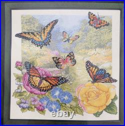 Bucilla Heirloom Collection Cross Stitch Kit Butterfly Garden