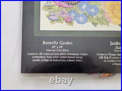 Bucilla Heirloom Collection Cross Stitch Kit Butterfly Garden