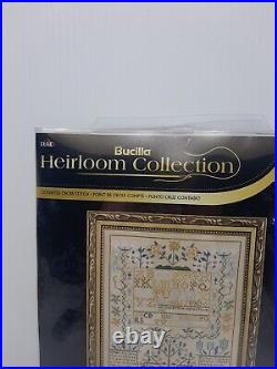 Bucilla Heirloom Collection Cross Stitch Kit Esther Copp Sampler 1765 #45960 D38