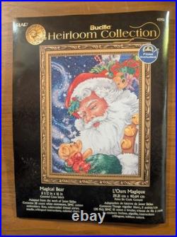 Bucilla Heirloom Collection Magic Bear Cross Stitch. RARE Bucilla Heirloom Collection Magic Bear Cross Stitch. RARE