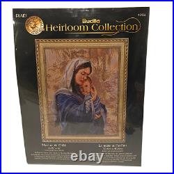 Bucilla Heirloom Collection Mother and Child cross stitch kit art 2009 RARE