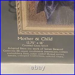 Bucilla Heirloom Collection Mother and Child cross stitch kit art 2009 RARE