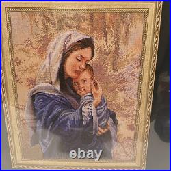Bucilla Heirloom Collection Mother and Child cross stitch kit art 2009 RARE