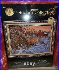 Bucilla Heirloom Collection The Hiding Place Fox Counted Cross Stitch Kit