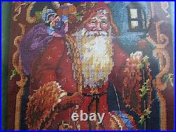 Bucilla Holiday Needlepoint Stocking Kit, FATHER CHRISTMAS, Rossi, 18 Mesh, 60769