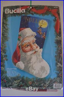 Bucilla Needlepoint Christmas Jolly St. Nick Stocking Kit 60723 Nancy Rossi