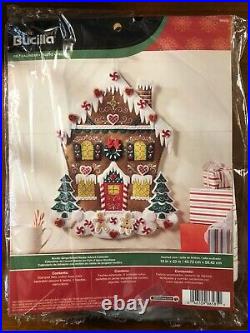 Bucilla Nordic GIngerbread House Advent Calendar Kit #86585 Christmas Felt Craft