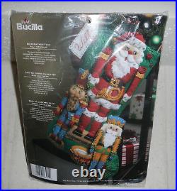 Bucilla Nutcracker Trio Soldier Santa Holiday Christmas Felt Stocking Kit 86061