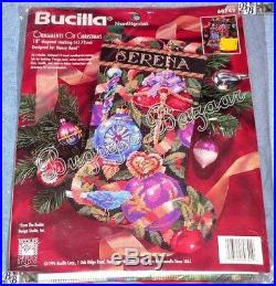 Bucilla ORNAMENTS OF CHRISTMAS Stocking Needlepoint Kit Nancy Rossi 60742