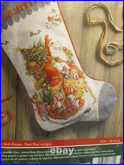 Bucilla Old World Santa Cross Stitch Stocking KIT-18 Inches/45.72 cm #86660