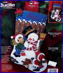 Bucilla PLAYDATE Felt Christmas Stocking Kit Factory Direct OOP Original 18