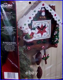 Bucilla Owl Wreath Felt Applique Kit - 17x17 Inch Fall Wall Hanging Craft Project