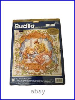 Bucilla SLEEPING BEAUTY Counted Cross Stitch Kit 1998 Rare #42079