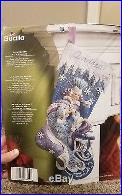 Bucilla Snow Queen 18 felt stocking kit