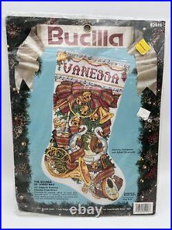 Bucilla Sounds of Christmas Stocking Counted Cross Stitch Kit 82916 Instruments