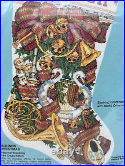 Bucilla Sounds of Christmas Stocking Counted Cross Stitch Kit 82916 Instruments