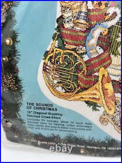 Bucilla Sounds of Christmas Stocking Counted Cross Stitch Kit 82916 Instruments