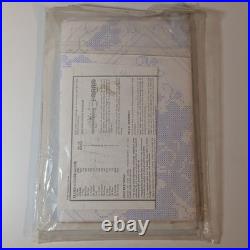 Bucilla Stamped Cross Stitch Quilt & Pillow Shams Kit, Potpourri Cottagecore VTG