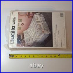 Bucilla Stamped Cross Stitch Quilt & Pillow Shams Kit, Potpourri Cottagecore VTG