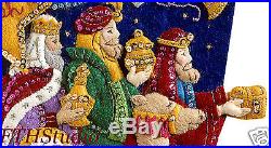 Bucilla Three Kings ~ 18" Felt Christmas Stocking Kit #86651 Wise Men Nativity