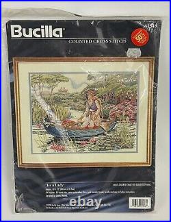 Bucilla Tis A Lady Counted Cross Stitch Kit Diana Thomas 41548 Vintage 1990s