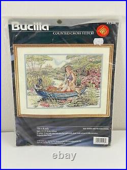 Bucilla Tis A Lady Counted Cross Stitch Kit Diana Thomas 41548 Vintage 1990s