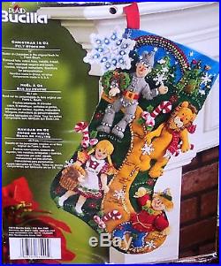 Bucilla WIZARD OF OZ Felt Christmas Stocking Kit Dog Factory DirectOOP VERY RARE
