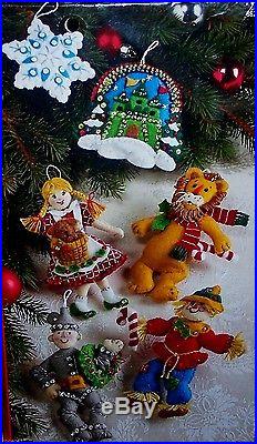 Bucilla WIZARD of OZ Felt Christmas Ornaments Kit RARE Dog GirlFactory Direct