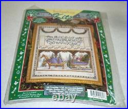 CHRISTMAS SAMPLER Counted Cross Stitch Kit TERESA WENZTLER Horse Sleigh RARE NEW