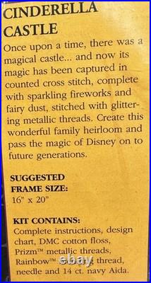 CINDERELLA CASTLE Cross Stitch Kit THE ART OF DISNEY Tinkerbell NEW Ultra Rare