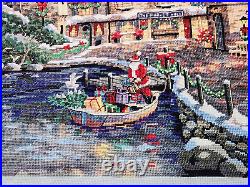 COMPLETED Dimensions Gold 8494 Christmas Cove Cross Stitch Carl Valente USA Made