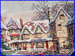 COMPLETED Dimensions Gold 8494 Christmas Cove Cross Stitch Carl Valente USA Made