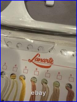 COUNTED CROSS STITCH KIT LANARTE Garden Bench Kit By Coraline OOP RARE