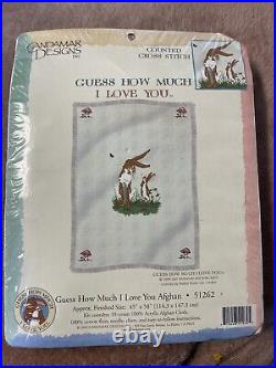 Candamar Designs Inc. Guess How Much I Love You. Lot Of 4 Cross Stitch Craft Kit