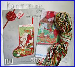 Candamar Designs Santa and Toys Needlepoint Stocking Kit Candamar Designs Santa and Toys Needlepoint Stocking Kit