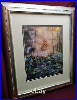 Candamar The Wishing Pool Fairy Embellish Finished Cross Stitch ArtFramed 20x24 Candamar The Wishing Pool Fairy Embellish Finished Cross Stitch ArtFramed 20x24
