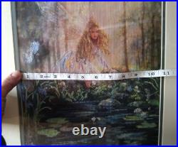 Candamar The Wishing Pool Fairy Embellish Finished Cross Stitch ArtFramed 20x24 Candamar The Wishing Pool Fairy Embellish Finished Cross Stitch ArtFramed 20x24