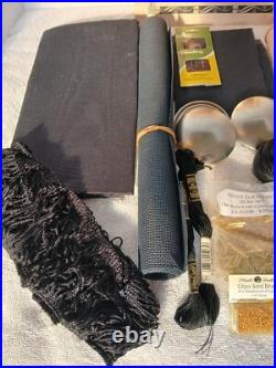 Catherine Coleman Queen Elizabeth II Bolster Pillow Tassels Needlepoint KIT