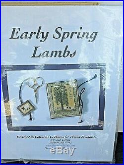 Catherine Theron EARLY SPRING LAMBS Counted Cross Stitch KIT