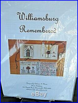 Catherine Theron WILLIAMSBURG REMEMBERED Counted Cross Stitch KIT