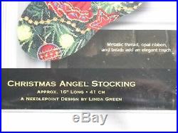 Christmas Angel Stocking Needlepoint Kit Dimensions 9135 Gold Collection A