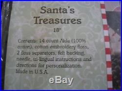 Christmas Bucilla Counted Cross Stocking Kit, SANTA'S TREASURES, Engelbreit, 85191