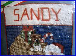 Christmas Bucilla Holiday Needlepoint Stocking Kit, DOWN THE CHIMNEY, 60690,18