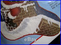 Christmas Bucilla Holiday Needlepoint Stocking Kit, DOWN THE CHIMNEY, 60690,18